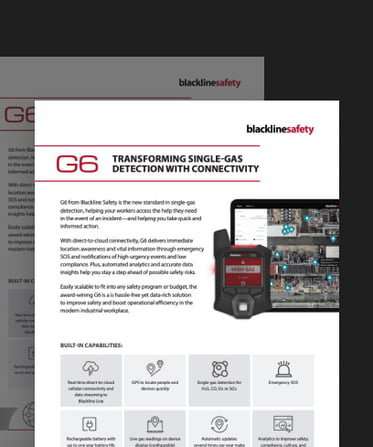 Brochure sulla sicurezza connessa, rilevamento di gas e lavoratori isolati
