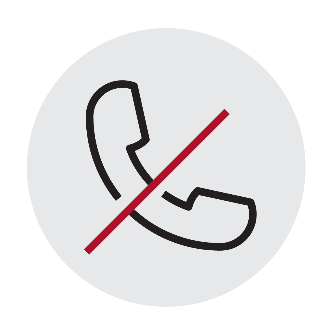 nessun telefono cellulare lavoratore isolato