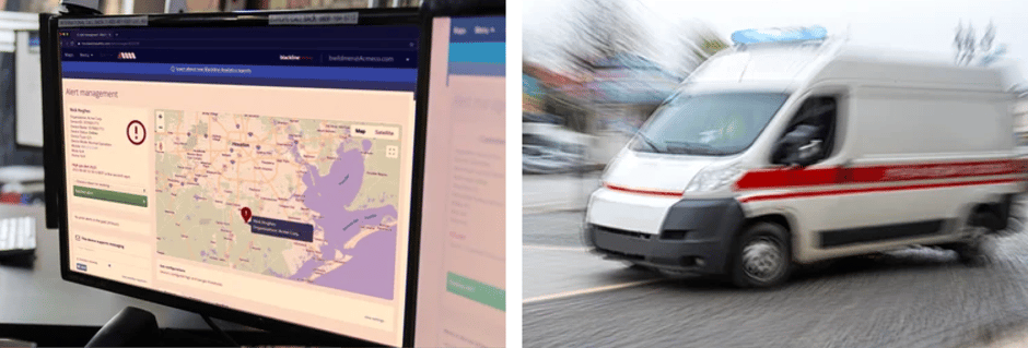 Il centro operativo di sicurezza di Blackline disponeva di dati di localizzazione in tempo reale e ha aiutato i soccorsi a raggiungere più rapidamente il luogo dell'incidente.