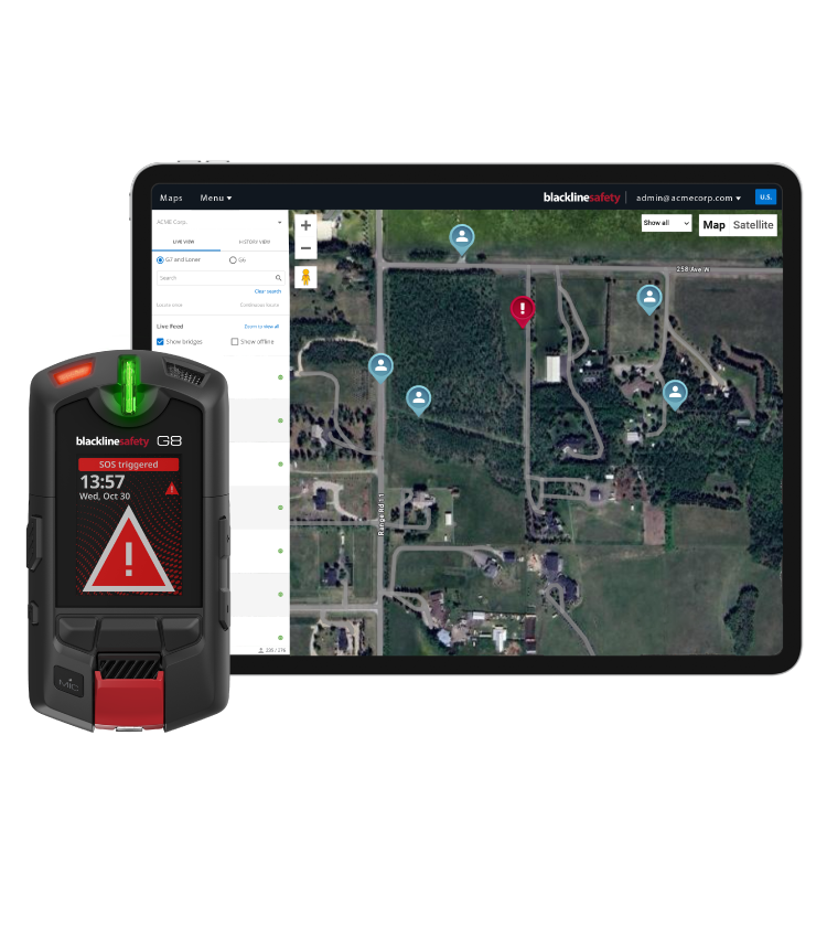 G8 Lone Worker ti aiuta a sapere esattamente dove si trovano i tuoi dipendenti, cosa stanno affrontando e se sono al sicuro.