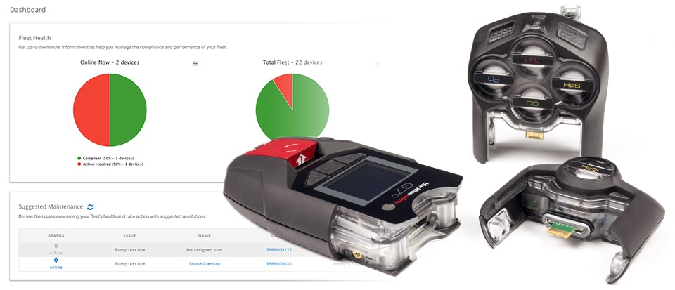 Sistema di rilevamento gas Blackline Safety G7 Insight