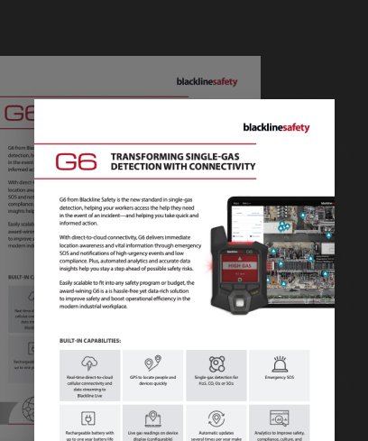 Brochure sulla sicurezza connessa, rilevamento di gas e lavoratori isolati